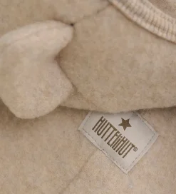 Huttelihut Køredragt - Uldfleece - Camel Melange m. Ører