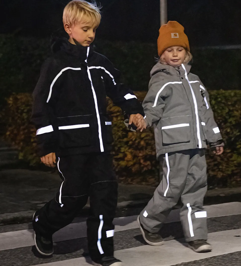 ILDHU Skibukser - Norly - Light Grey m. Selvlysende Reflekser