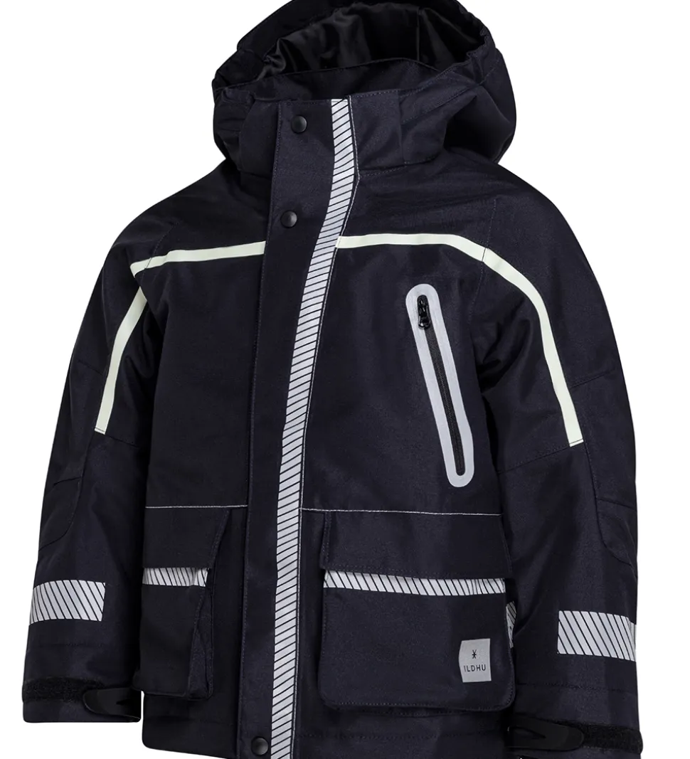 ILDHU Vinterjakke - Norly - Navy m. Selvlysende Reflekser