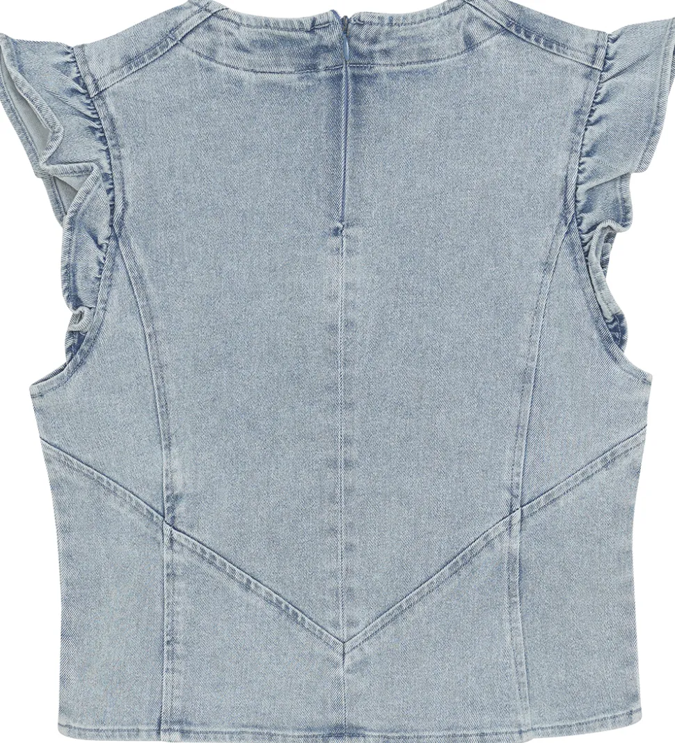 Indian Blue Jeans Top - Light Denim Blue