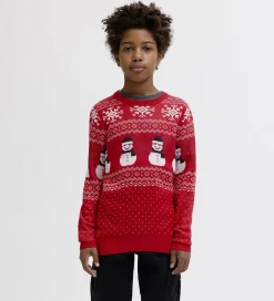Jack & Jones Bluse - Strik - JjXmas Andrew - True Red