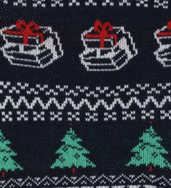 Jack & Jones Bluse - Strik - JjXmas Andrew - Sky Captain/Holly G