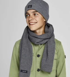 Jack & Jones Halstørklæde - Strik - JacDna - Grey Melange