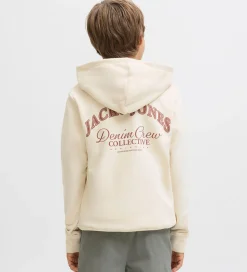 Jack & Jones Hættetrøje - JjeBrandes - Antique White