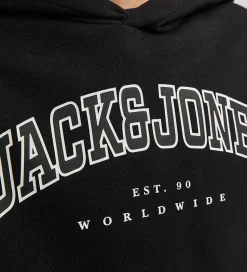 Jack & Jones Hættetrøje - JjeCaleb - Sort/LOOSE