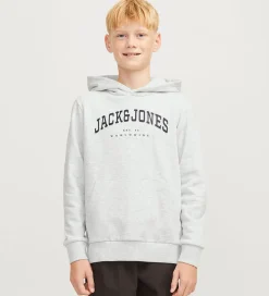 Jack & Jones Hættetrøje- JjeCaleb - Noos - White Melange/LOOSE