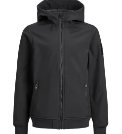 Jack & Jones Softshelljakke m. Fleece - Noos - Sort