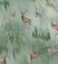 Joha Babyhjelm - Uld - Grøn m. Skov