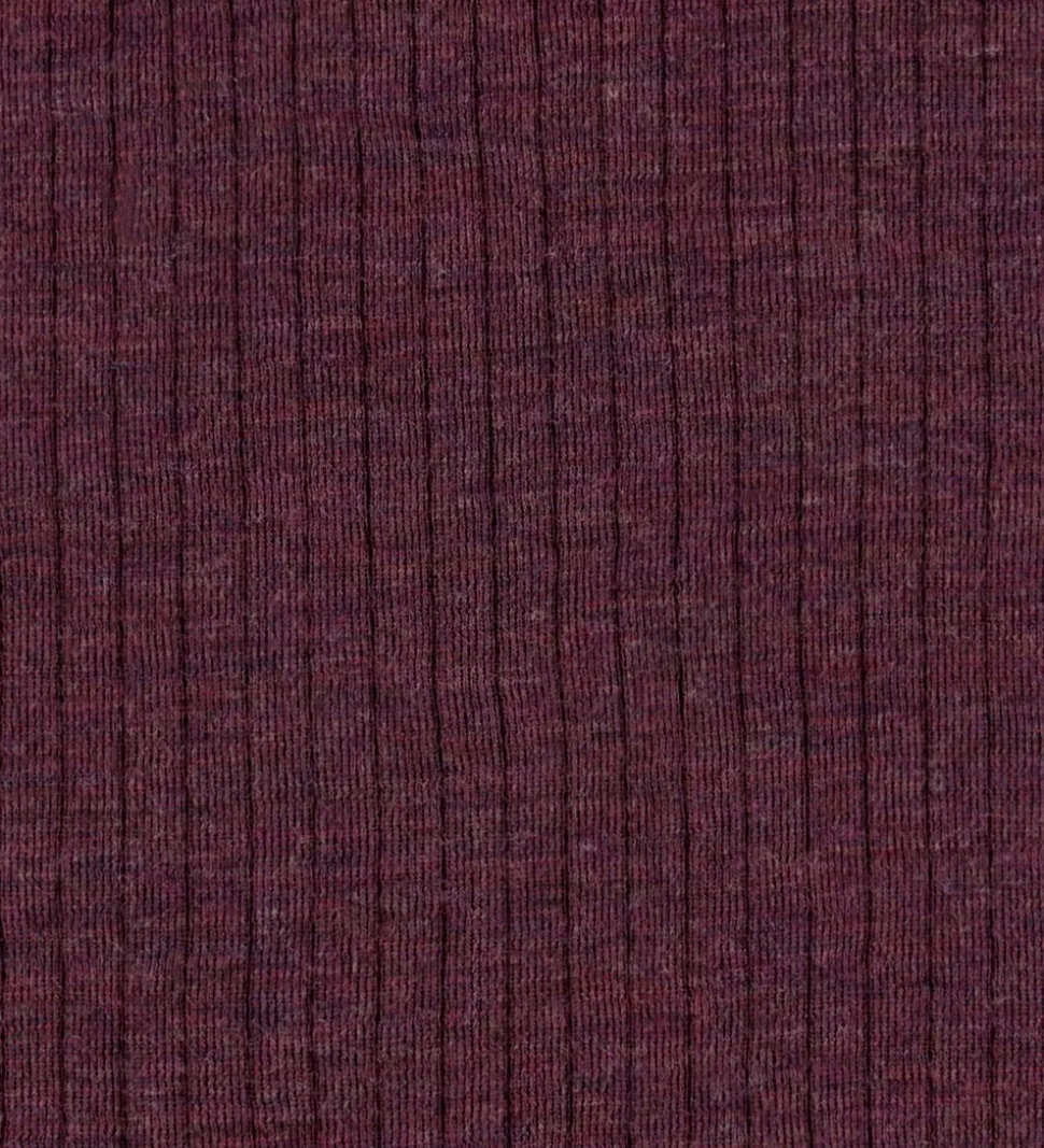 Joha Babyhjelm - Uld - Rib - 2-lags - Blomme