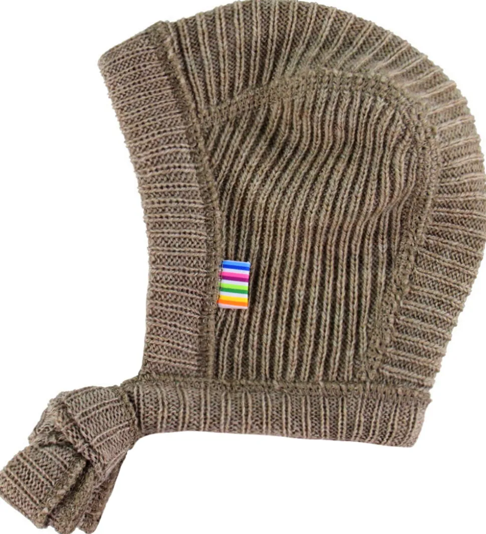 Joha Babyhjelm - Uld - Strik - Beige Meleret