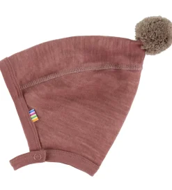 Joha Babyhjelm - Uld/Bambus - Mørk Rose