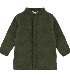 Joha Cardigan - Strik - Uld - Mos Grøn