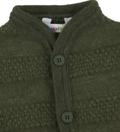 Joha Cardigan - Strik - Uld - Mos Grøn