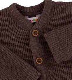 Joha Cardigan - Strik - Uld - Mørkebrun
