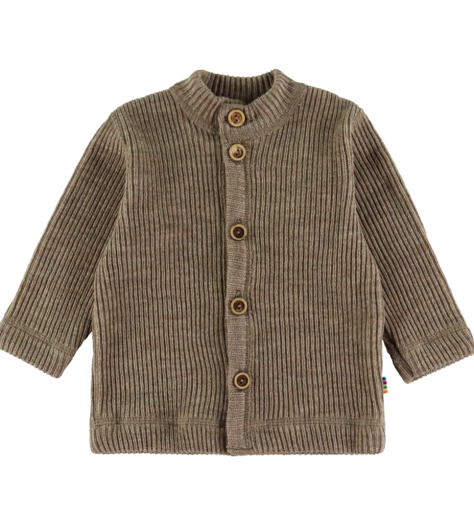 Joha Cardigan - Strik - Uld - Beige Meleret