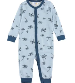 Joha Heldragt - Uld/Bambus - Lyseblå m. Print