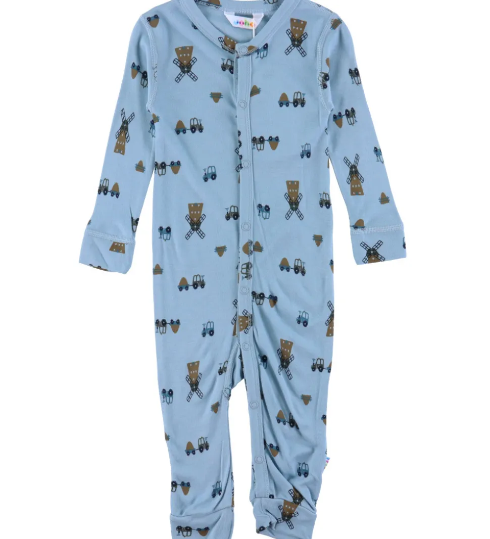 Joha Heldragt - Viskose/Bambus - Blå m. Vindmølle