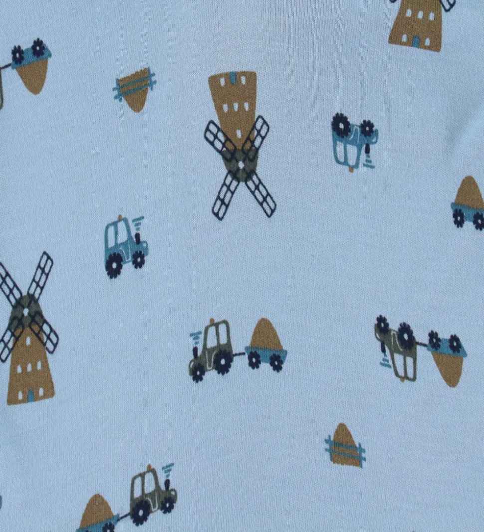 Joha Heldragt - Viskose/Bambus - Blå m. Vindmølle