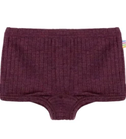 Joha Hipsters - Uld - Rib - Blomme