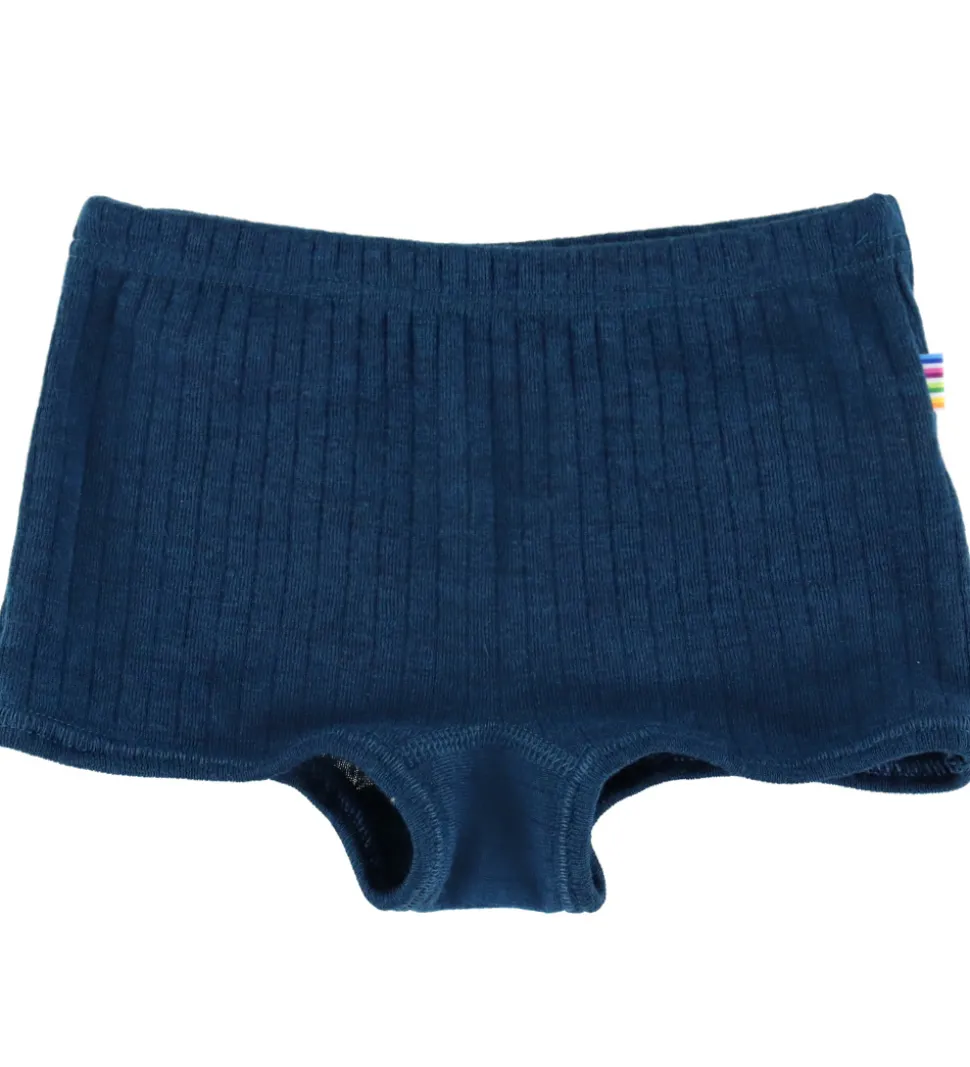 Joha Hipsters - Uld - Rib - Mørk Turkis