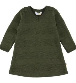 Joha Kjole - Strik - Uld - Mos Grøn