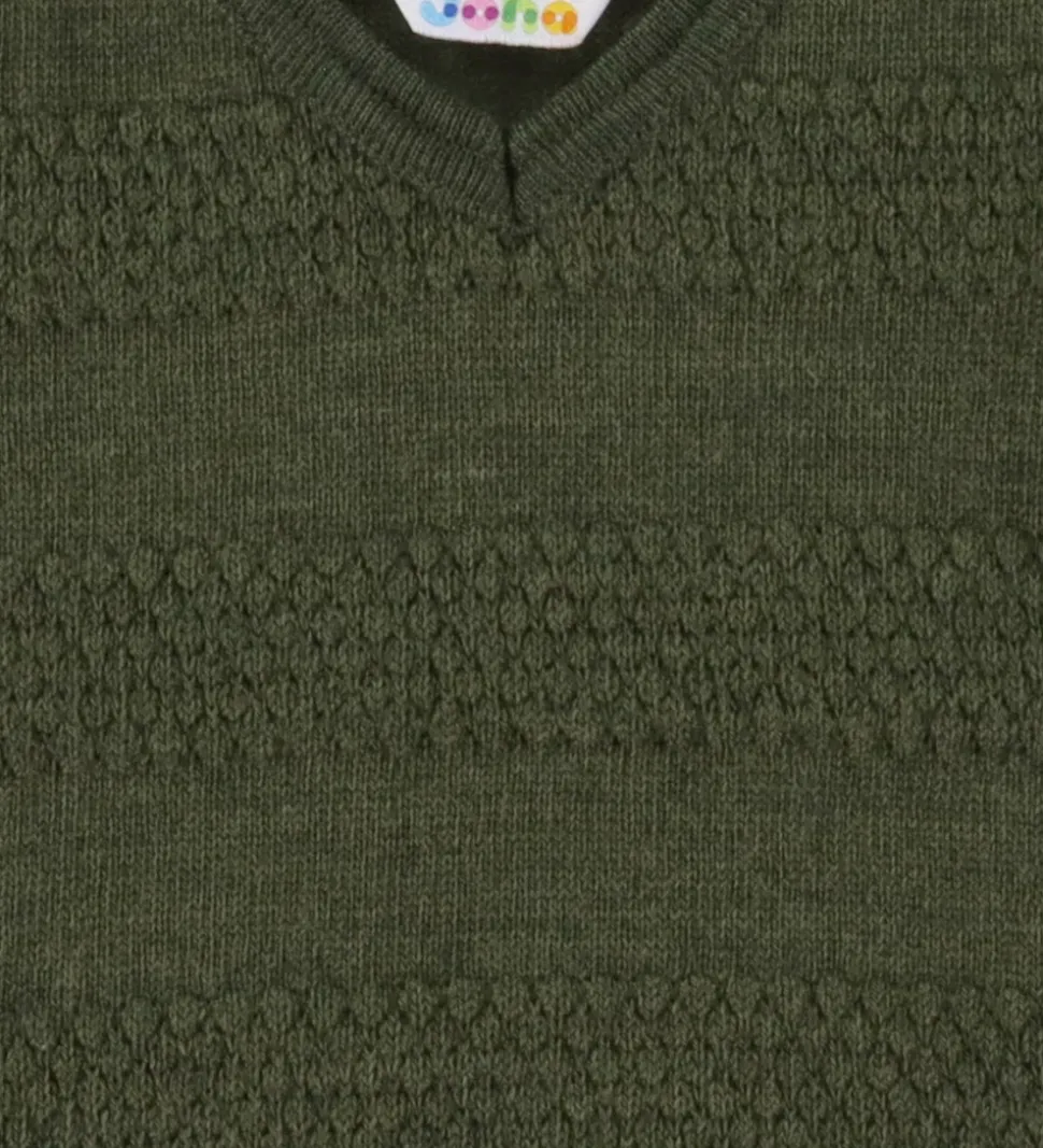 Joha Kjole - Strik - Uld - Mos Grøn