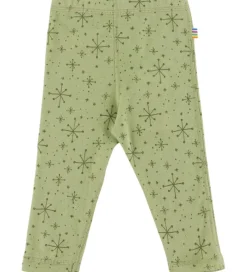 Joha Leggings - Uld - Lys Olive m. Stjerner