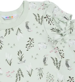 Joha Nattøj - 2-Delt - Viskose/Bambus - Mynte m. Svane