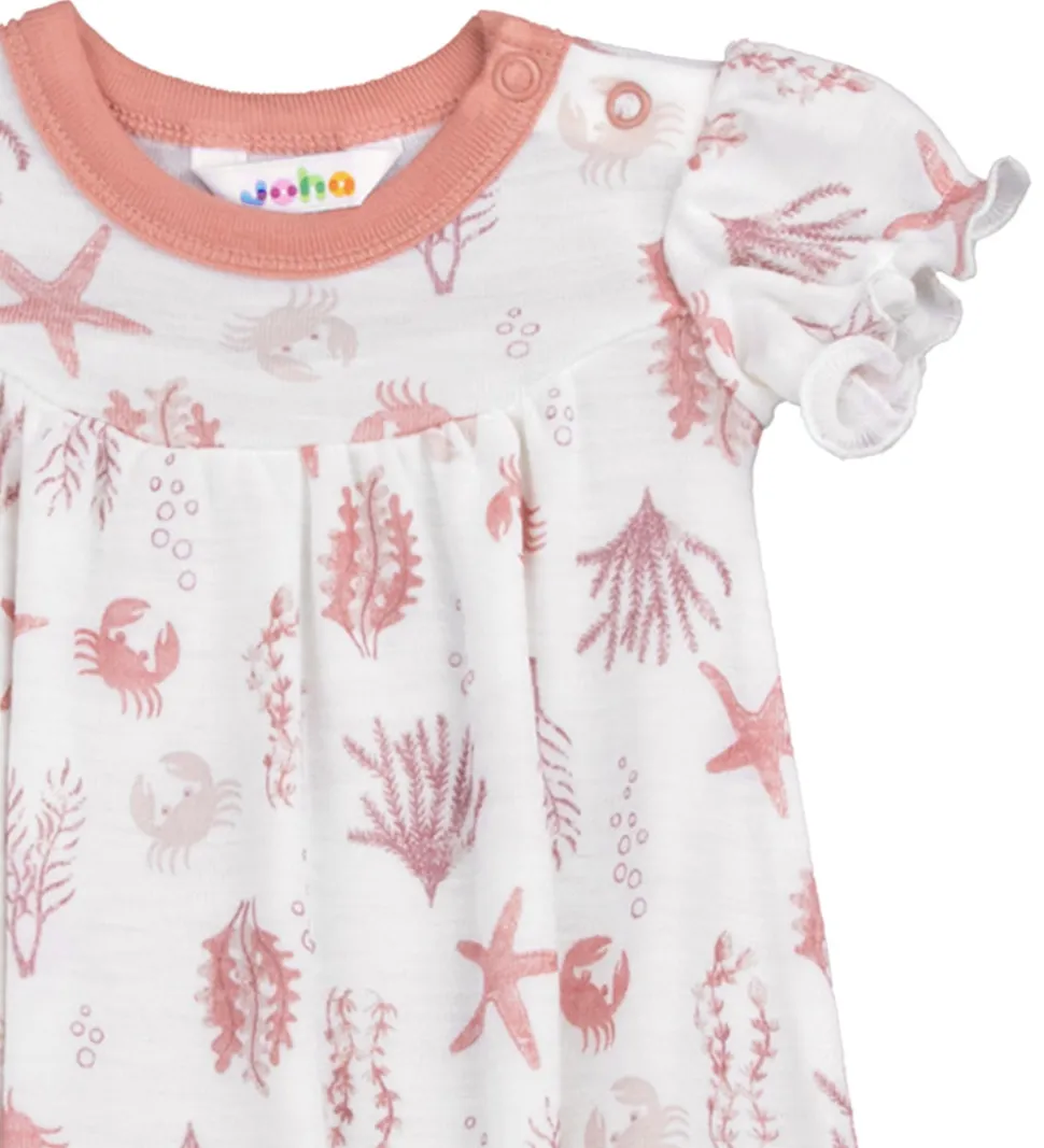 Joha Sommerdragt - Uld - Lyserød m. Print