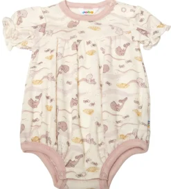 Joha Sommerdragt - Uld - Off White/Støvet Rosa m. Hval