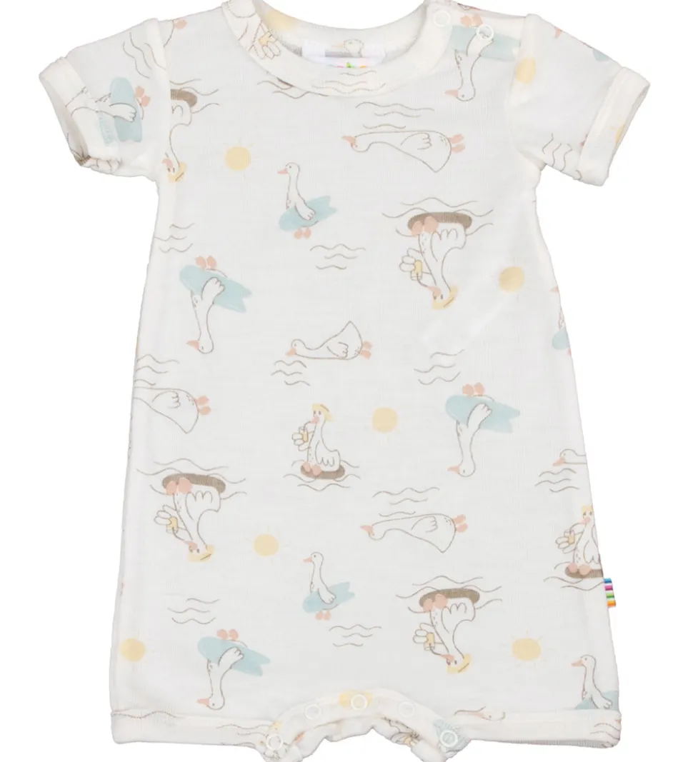 Joha Sommerdragt - Uld/Silke - Off White m. Print