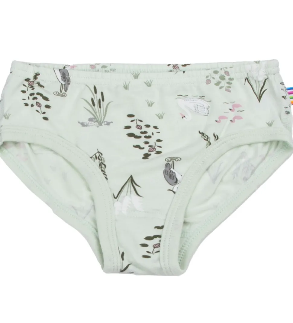 Joha Trusser - Viskose/Bambus - Mynte m. Svane