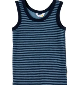 Joha Undertrøje - Uld - Blå m. Striber