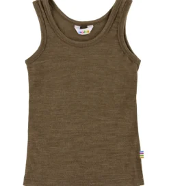 Joha Undertrøje - Uld/Silke - Brun Meleret