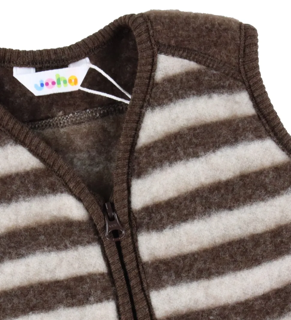 Joha Vest - Uld - Brun