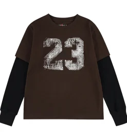 Jordan Bluse - Baroque Brown m. Hvid