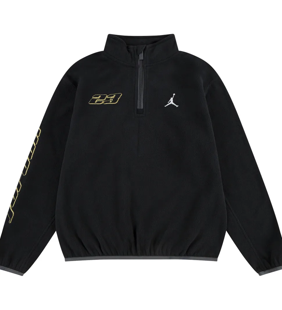 Jordan Fleecetrøje - Sort m. Guld