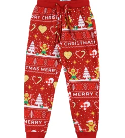 Jule-Sweaters Nattøj - 2-Delt - Christmas Cookie - Rød