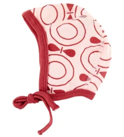 Katvig Babyhjelm - Uld - Rosa m. Æbler