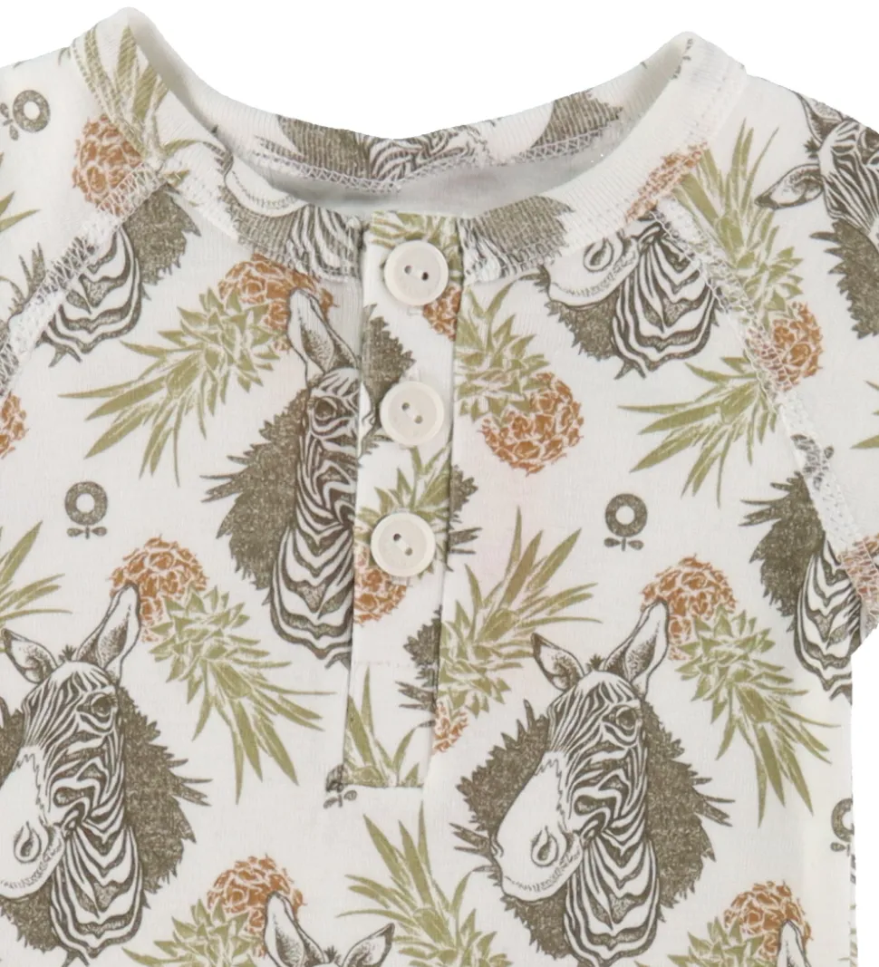 Katvig Heldragt - Hvid m. Tropisk Mønster