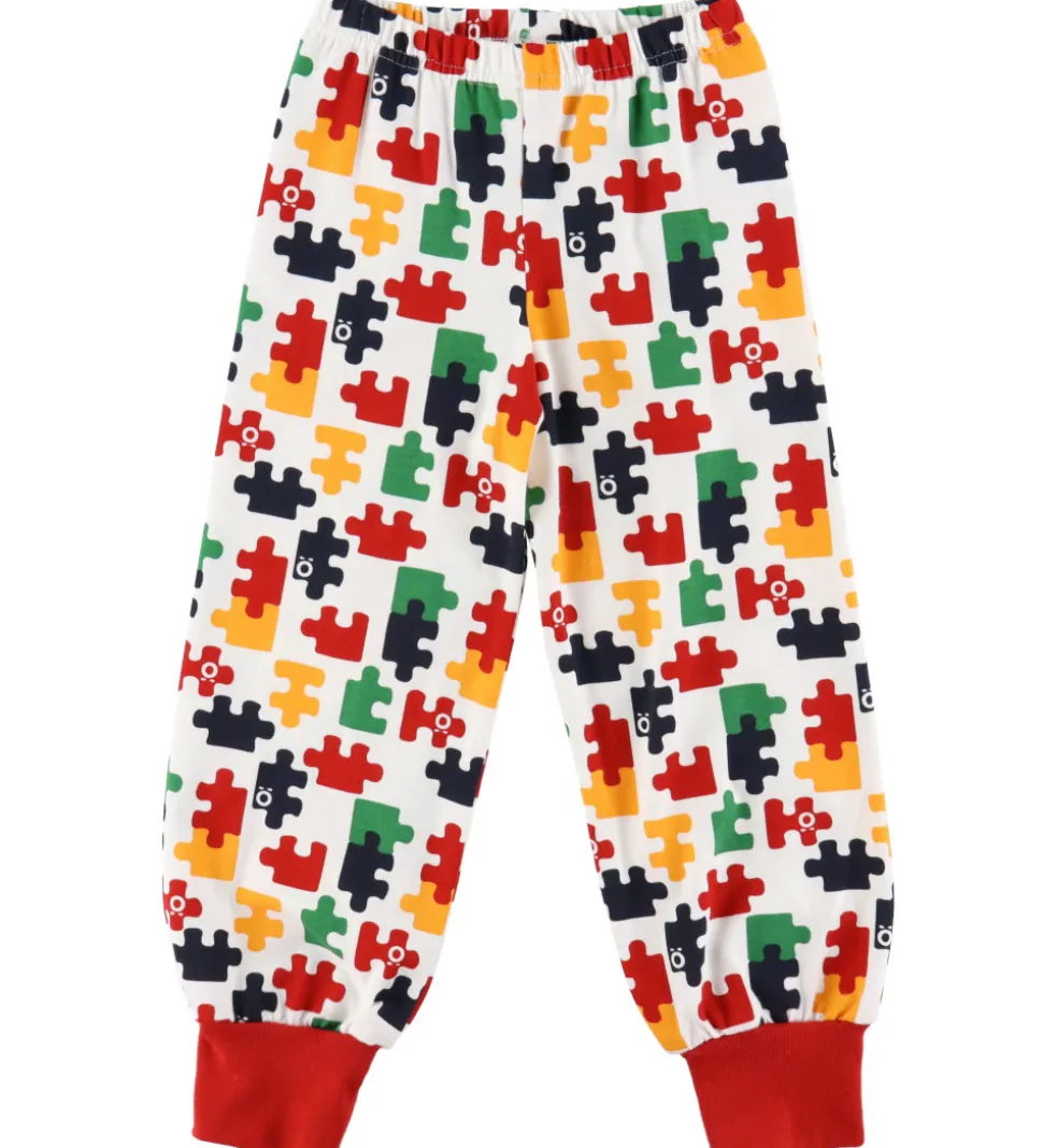 Katvig Nattøj - Hvid m. Puslespil