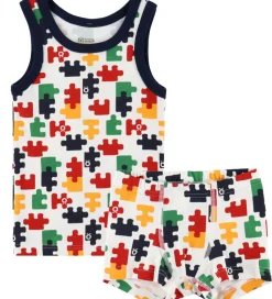 Katvig Undertøj - Hvid m. Puslespil