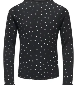 Kids Only Bluse - KogMelia - Black/Dots Cloud Dancer