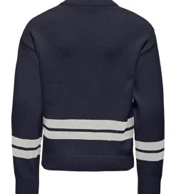 Kids Only Bluse - Strik - KogJanny - Night Sky/Badge/Cloud Dance