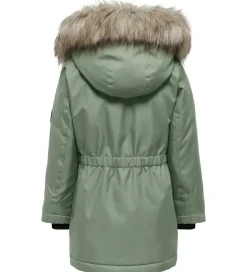 Kids Only Jakke - Noos - KogIris - Desert Sage/Fur Light Grey