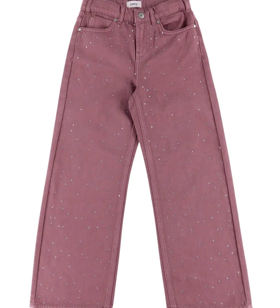 Kids Only Jeans - KogCobain - Rose Brown/Rhinestones