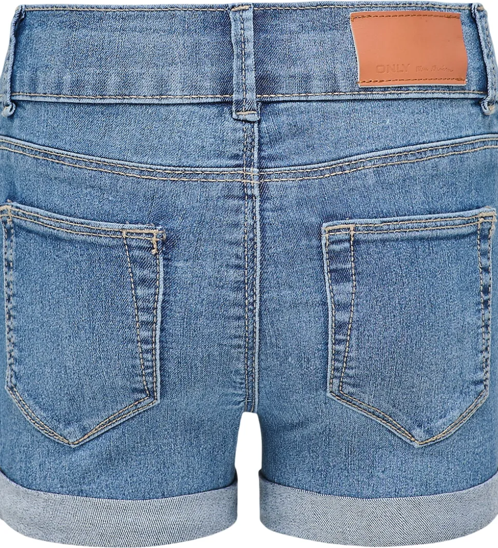 Kids Only Shorts - KogCarmen - Medium Blue Denim