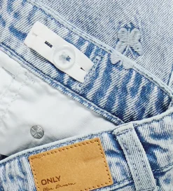 Kids Only Shorts - KogRobyn - Lyseblå Denim/Sommerfugl