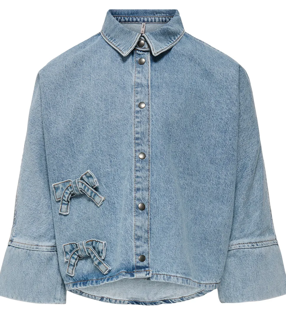 Kids Only Skjorte - KogGrace - Light Blue Denim