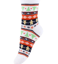 Kids Only Strømper - 2-pak - KogChristmas - Cloud Dancer/Snowman